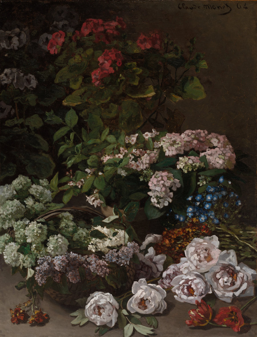 Flores de primavera W20 - Claude Monet
