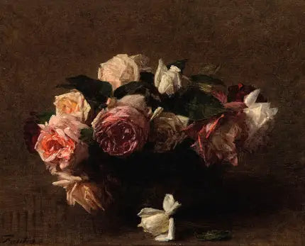 Flores rosas (Rosario) - Henri Fantin-Latour