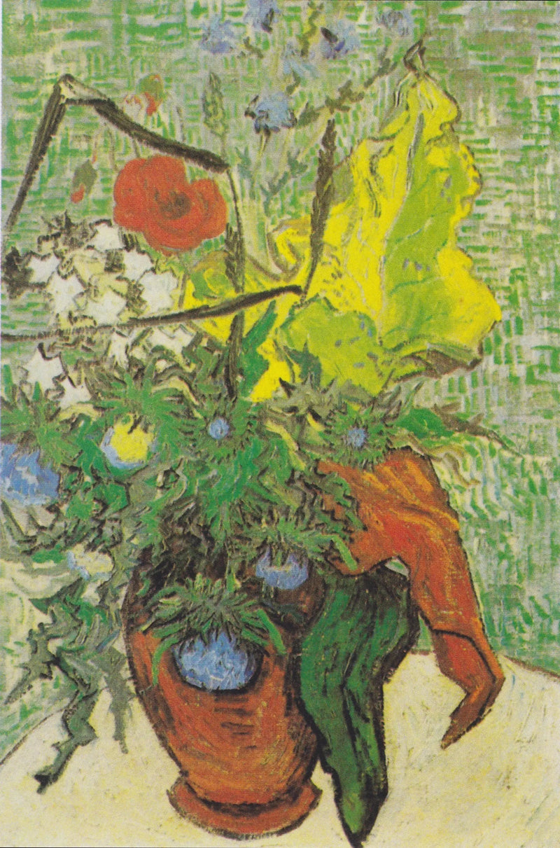 Flores silvestres y cardos en un jarrón - Vincent van Gogh