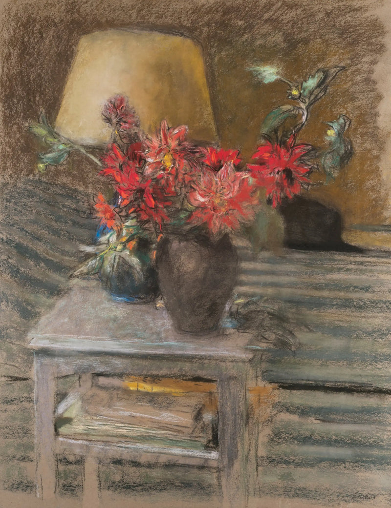 Flores sobre una mesa - Édouard Vuillard