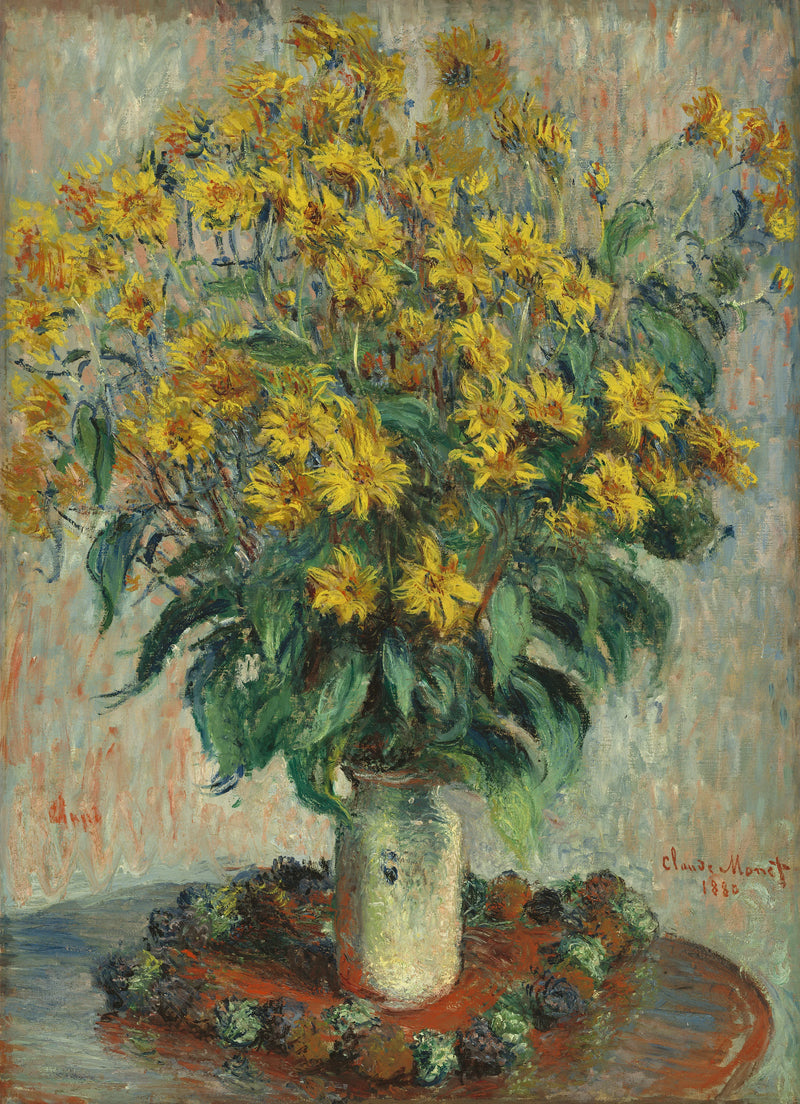 Flores de alcachofa de Jerusalén W629 - Claude Monet