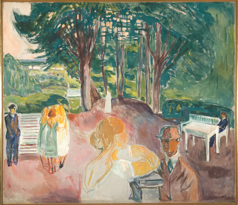 Coqueteo en el parque - Edvard Munch