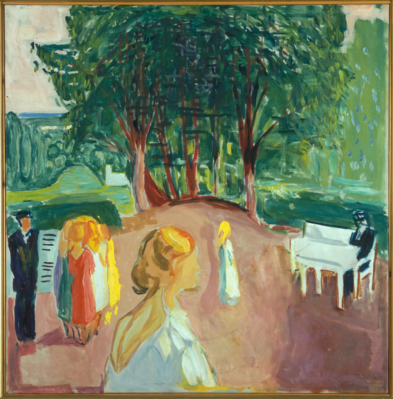 Coqueteo en el parque - Edvard Munch