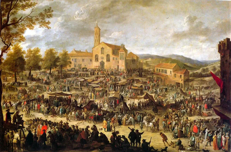 Feria de Santa María dell'Impruneta en Florencia. - David Teniers el Joven