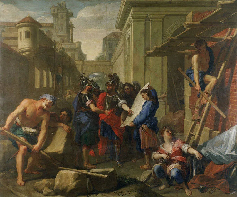 Fundación de una ciudad en Germania por los Tectosages - Jean-Baptiste Jouvenet