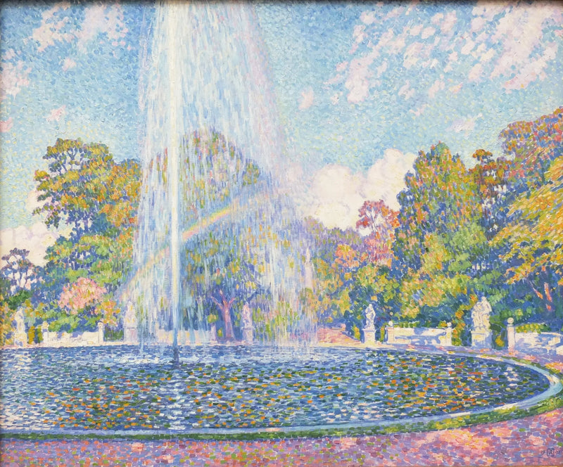 Fuente en el Jardín Sans Souci en Potsdam en 1903 - Théophile van Rysselberghe
