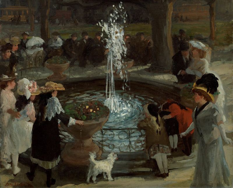 Fuente palpitante, Madison Square - John Sloan