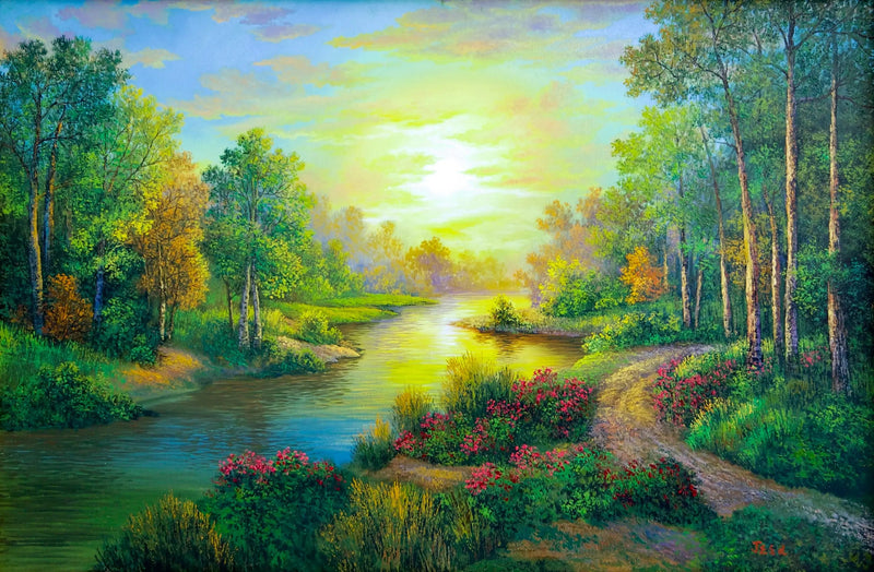 Bosques y ríos  | 90 x 60 centímetros