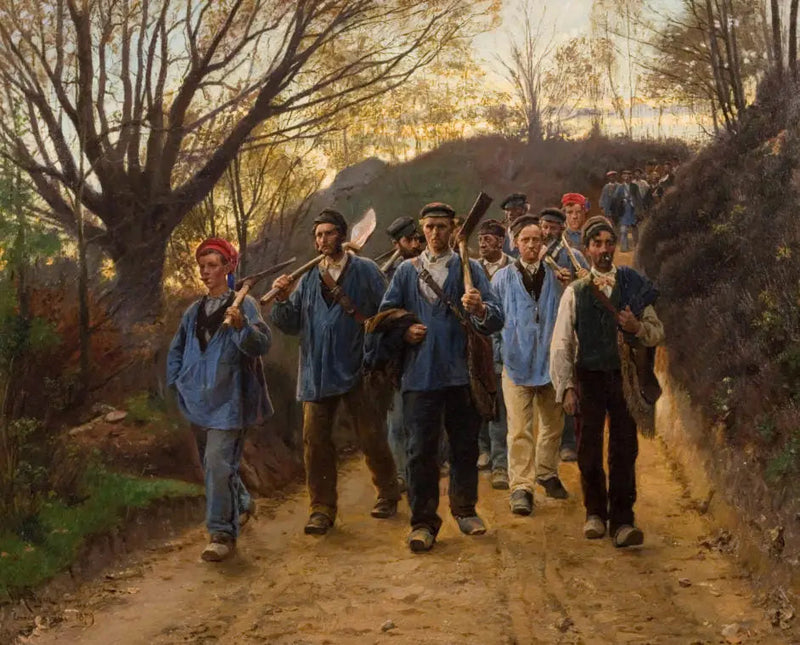 Forestales franceses regresando del trabajo - Peder Severin Krøyer