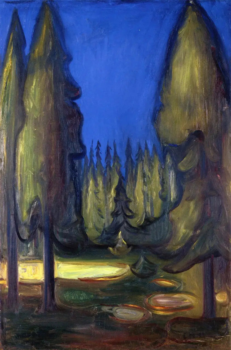 bosque de abetos - Edvard Munch