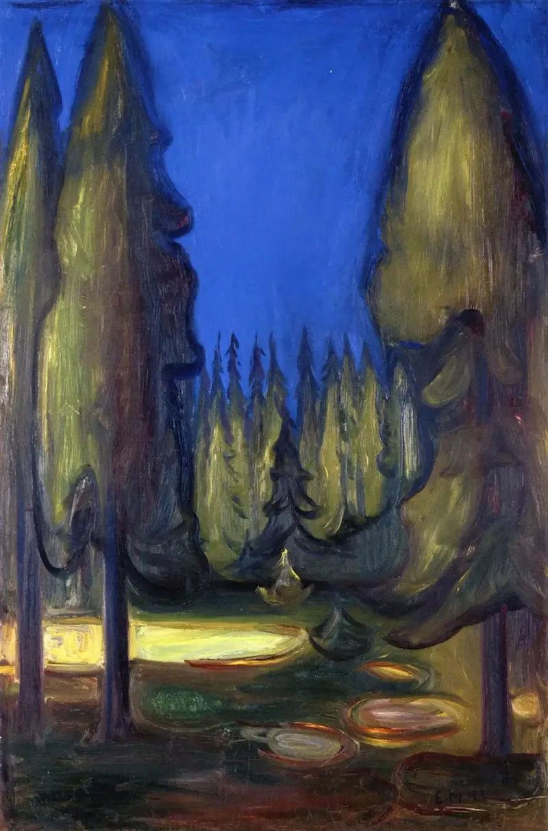 bosque de abetos - Edvard Munch