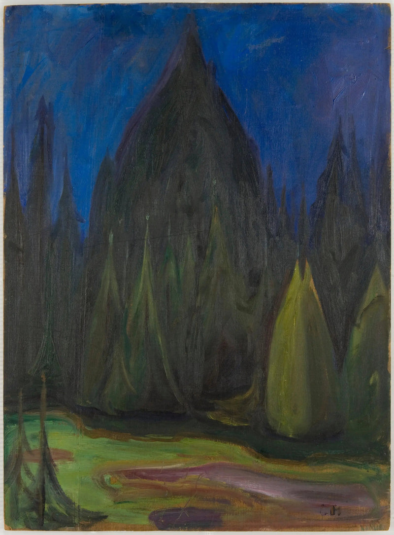 bosque de abetos - Edvard Munch