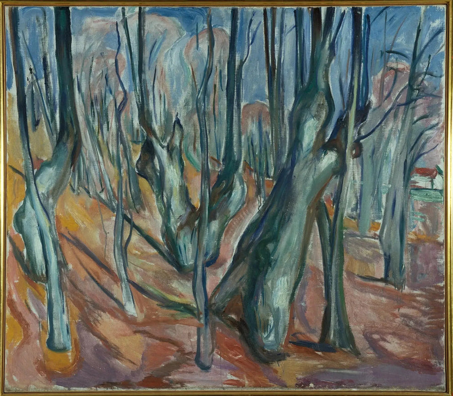 bosque de olmos en primavera - Edvard Munch