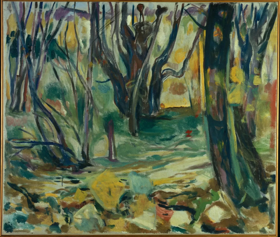 bosque de olmos en otoño - Edvard Munch