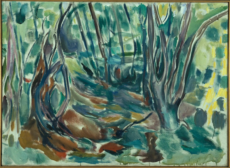 bosque de olmos en verano - Edvard Munch