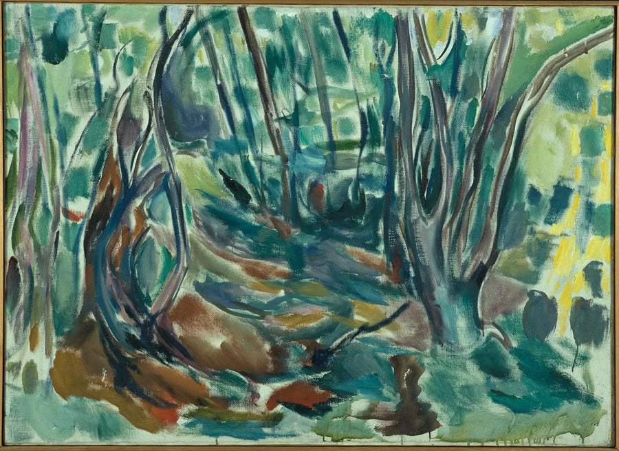 bosque de olmos en verano - Edvard Munch