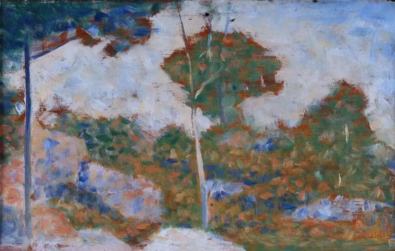 Bosque de Barbizon en otoño - Georges Seurat