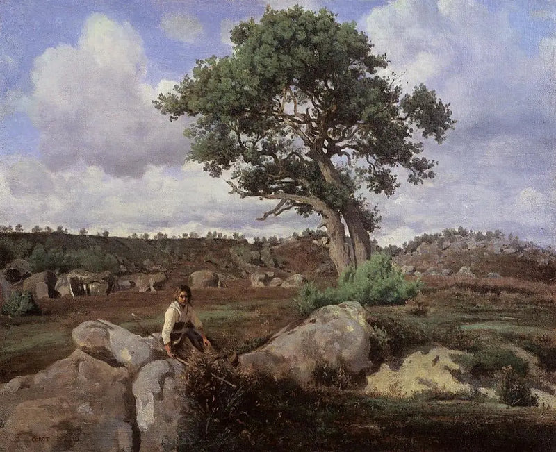 Bosque de Fontainebleau (El Roble) - Jean-Baptiste Camille Corot