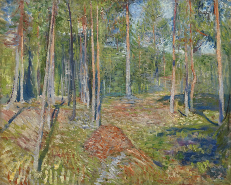 bosque de pinos - Edvard Munch