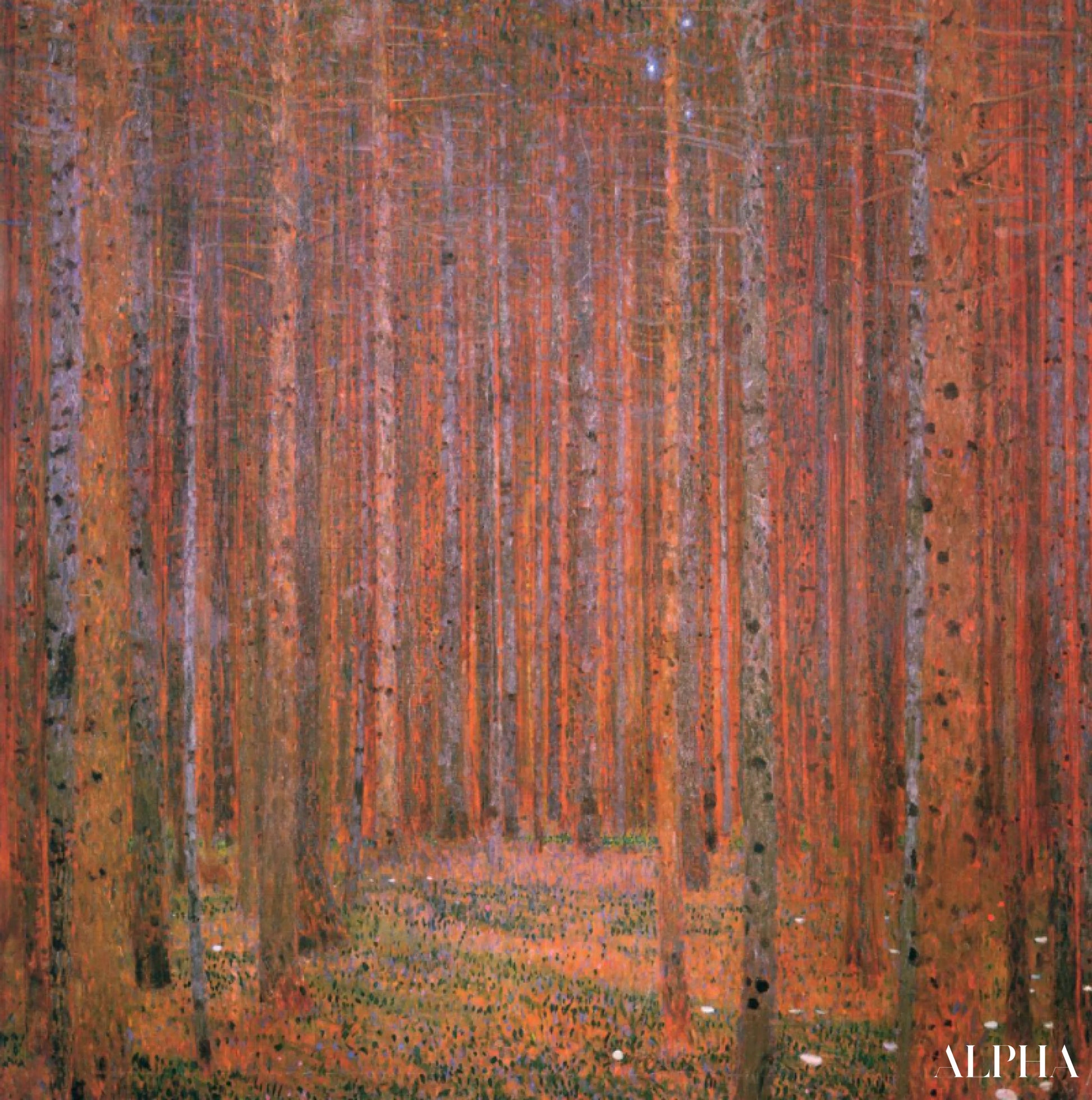 Forêt de sapins I - Gustav Klimt - Reproductions de tableaux et peintures haut de gamme