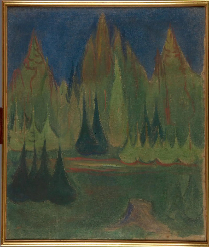 bosque de abetos - Edvard Munch