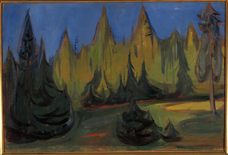 bosque de abetos - Edvard Munch