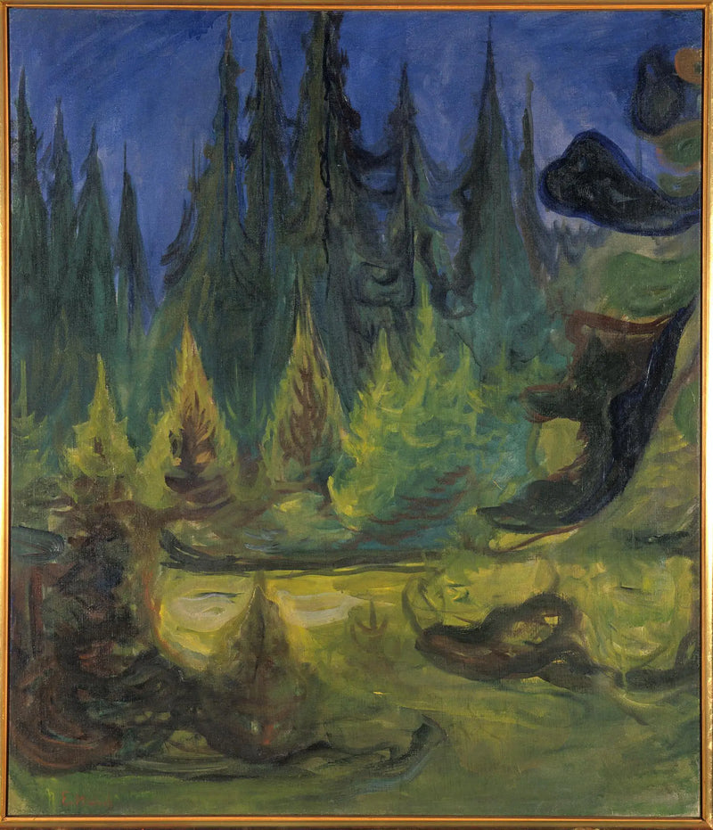 bosque de abetos - Edvard Munch