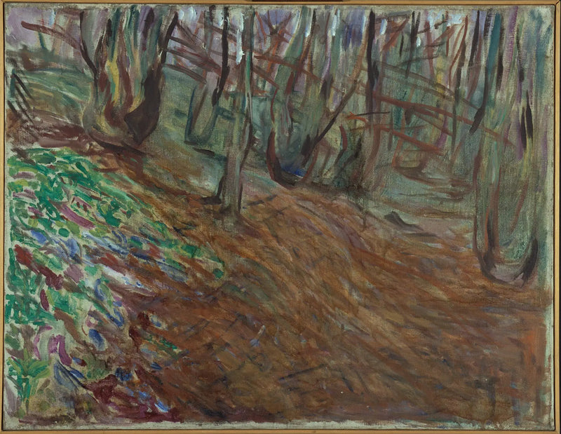bosque de olmos en primavera - Edvard Munch