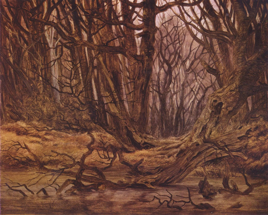 bosque a finales de otoño - Caspar David Friedrich