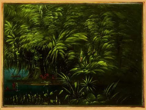 Bosque exuberante a orillas del Amazonas - George Catlin