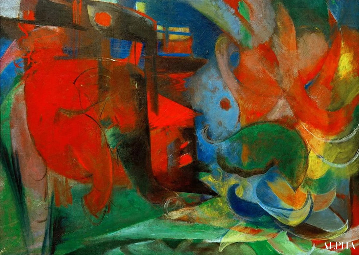 Formulaires Abstraits II - Franz Marc - Reproductions de tableaux et peintures haut de gamme