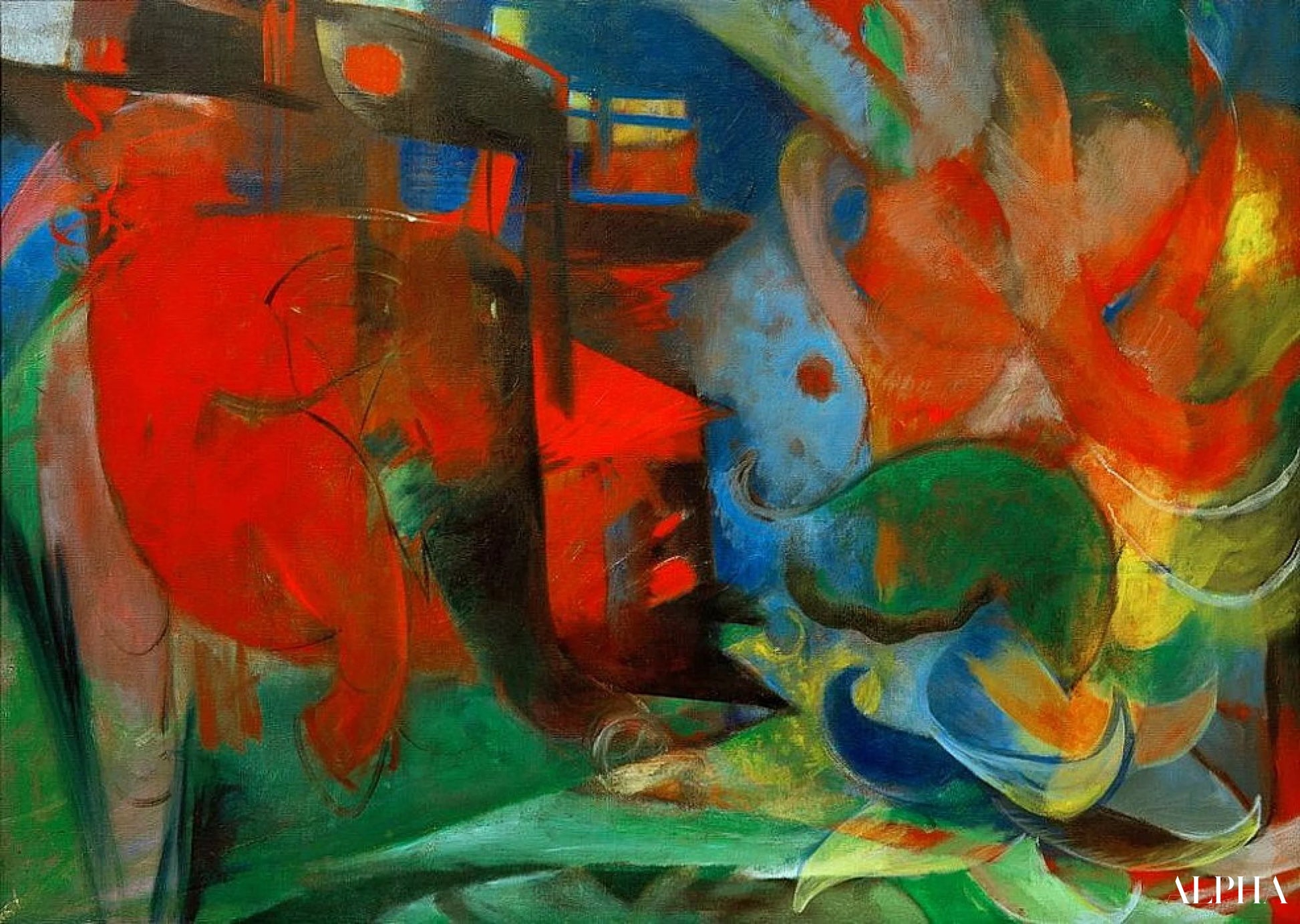 Formulaires Abstraits II - Franz Marc - Reproductions de tableaux et peintures haut de gamme