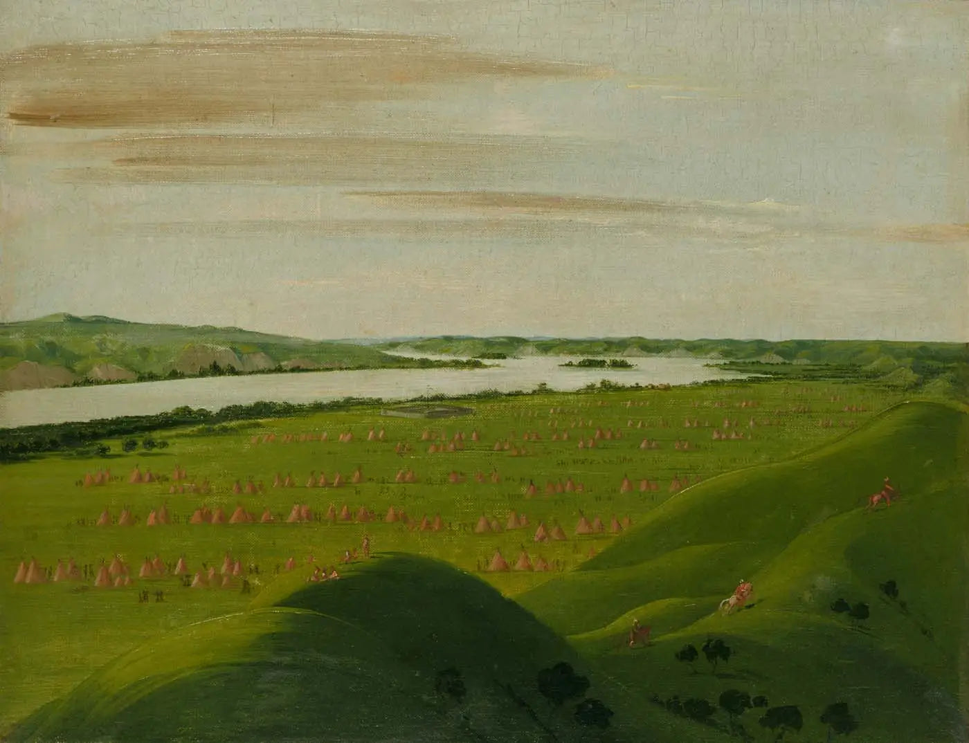 Fort Pierre embouchure de la rivière Teton 1200 milles au-dessus de Saint Louis - George Catlin - Alpha Reproduction