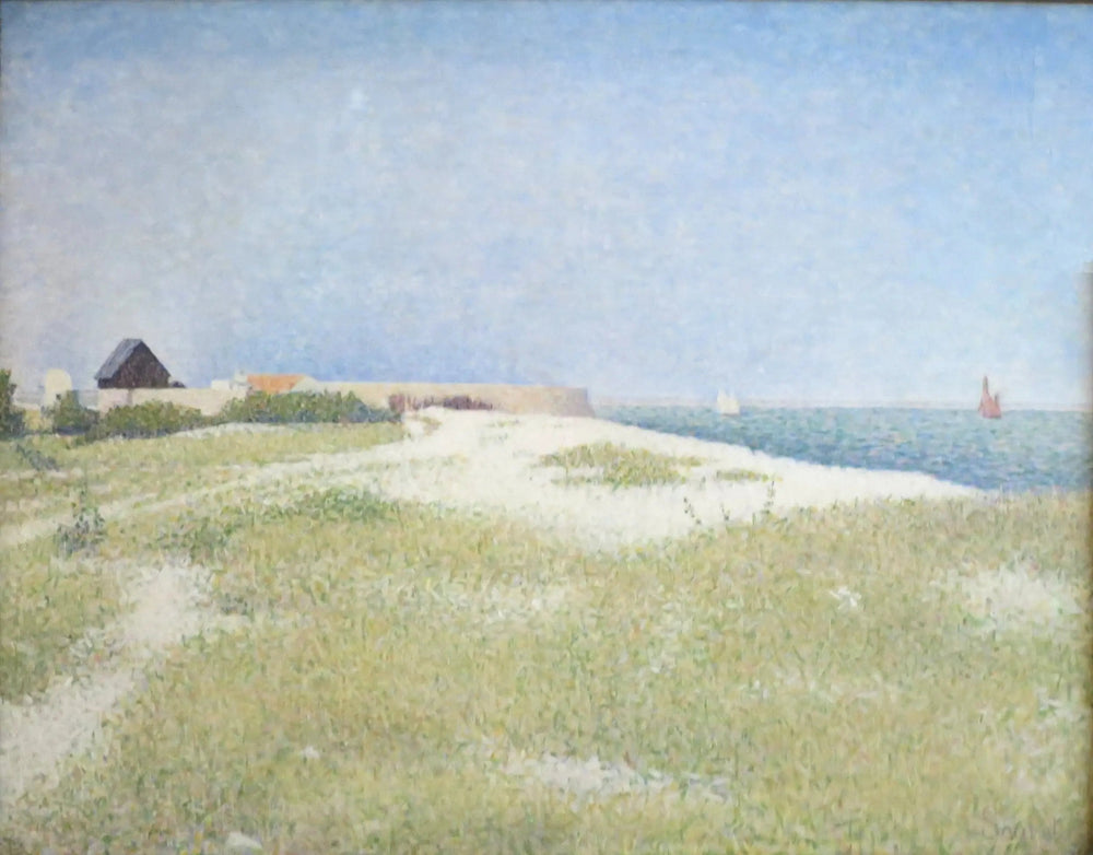 Fort Samson, Grandcamp - Georges Seurat image 1 reproduction d’œuvre d’art à l’huile