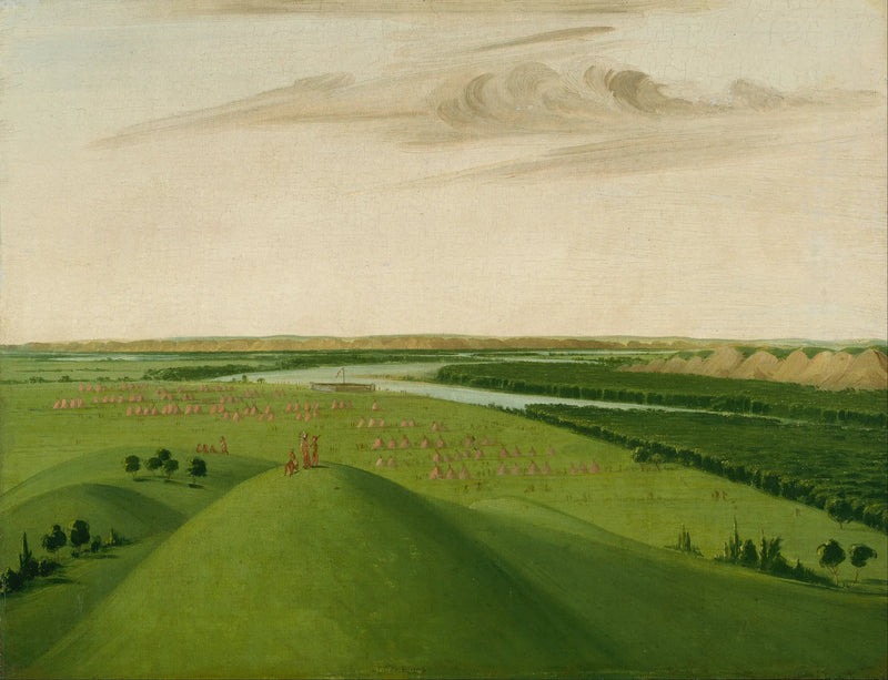 Fort Union, desembocadura del río Yellowstone, 2000 millas por encima de Saint-Louis - George Catlin