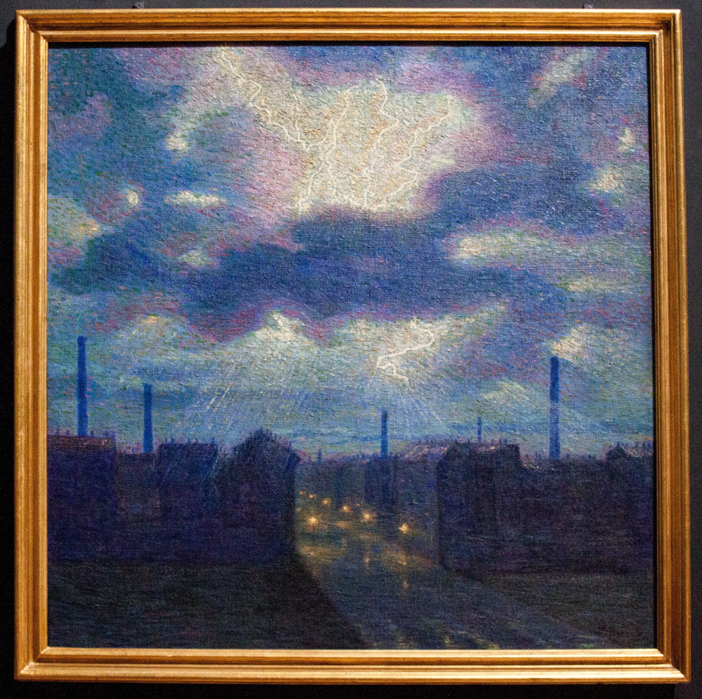 Foudre - Luigi Russolo image 1 reproduction de peinture à l’huile