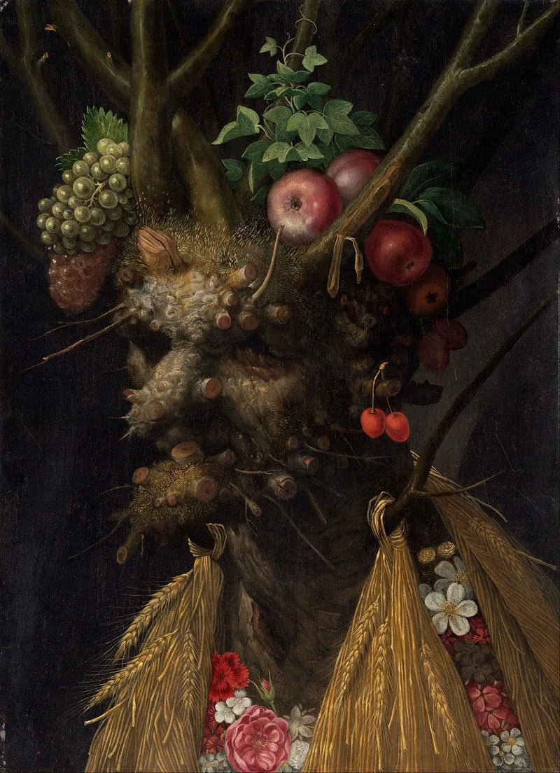 Cuatro estaciones en una cabeza - Giuseppe Arcimboldo