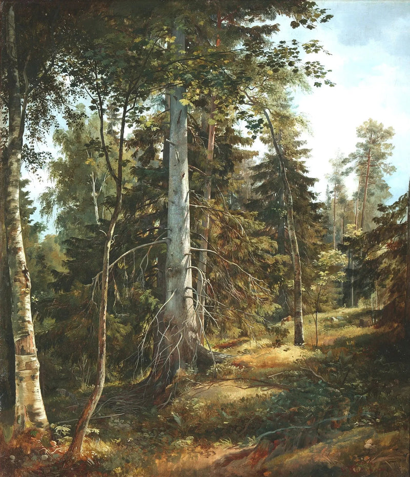 Cuadro de bosque de felpa - Ivan Chichkine