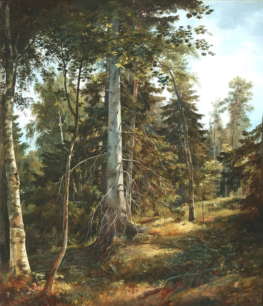 Cuadro de bosque de felpa - Ivan Chichkine