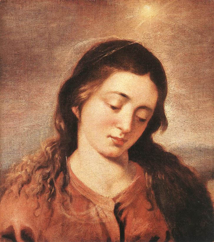 Fragmento con la cabeza de la Virgen - Alonso Cano