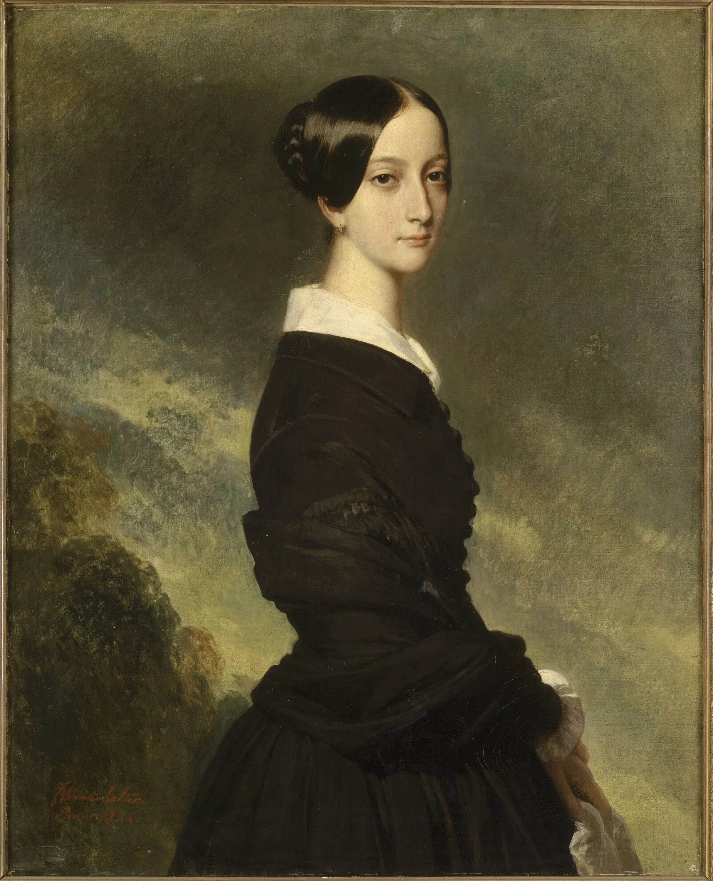 Françoise-Caroline Gonzague princesse de Joinville (1824-1898) - Franz Xaver Winterhalter - Alpha Reproduction