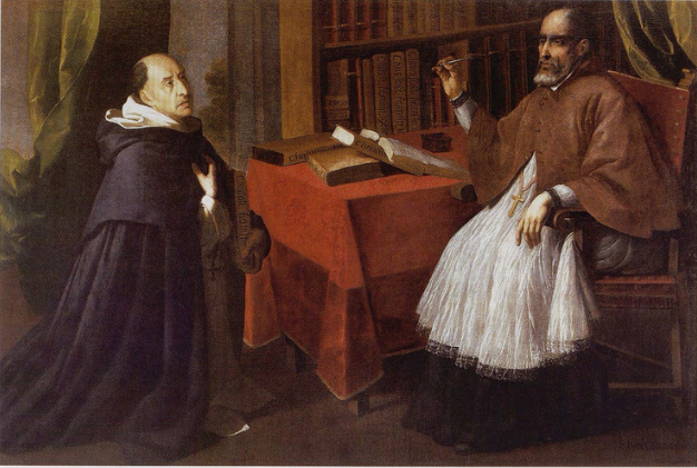 Fray Luis de Granada y San Juan Crisóstomo - Francisco de Zurbarán