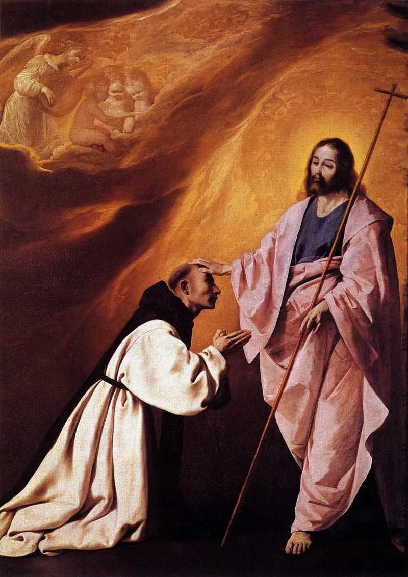Hermano Andrés de Salmerón reconfortado por Cristo - Francisco de Zurbarán