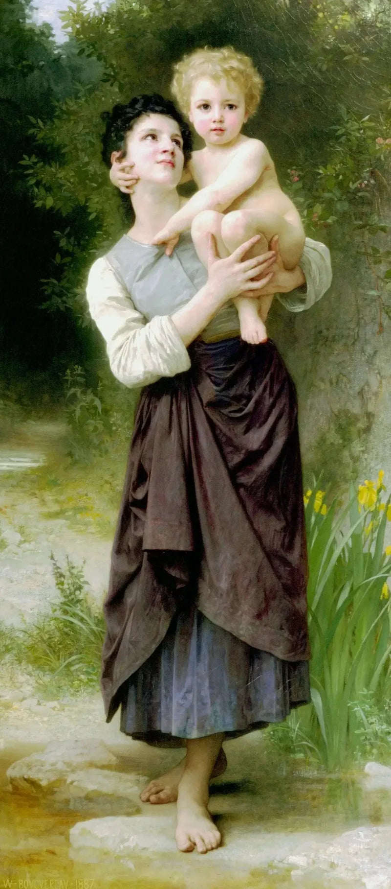 Hermano y hermana - Bouguereau