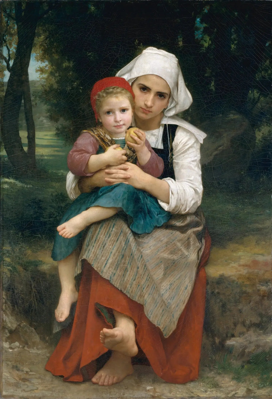 Hermano y hermana bretón - Bouguereau