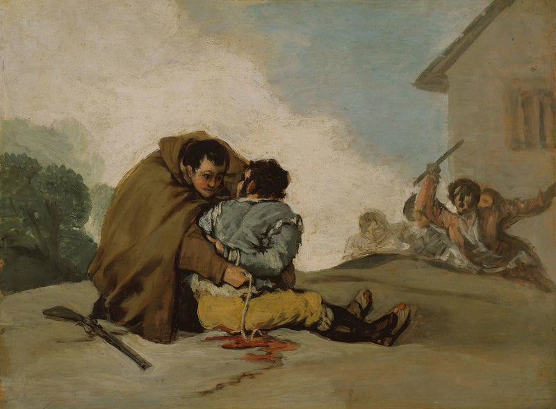 Hermano Pedro ata El Maragato con una cuerda - Francisco de Goya