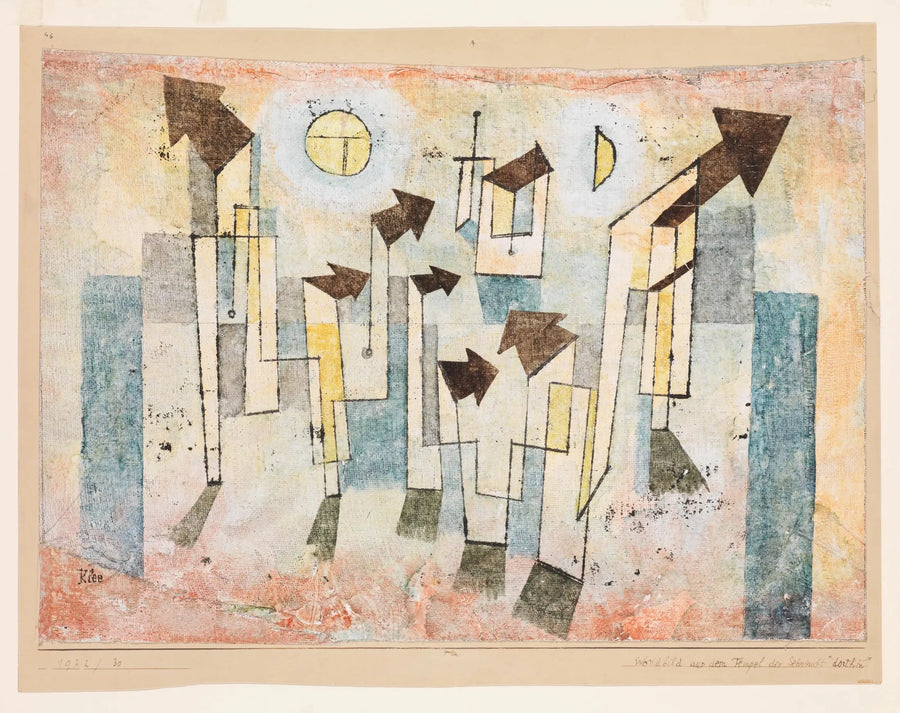 Fresco del Templo del Deseo ↖Aquí↗ - Paul Klee