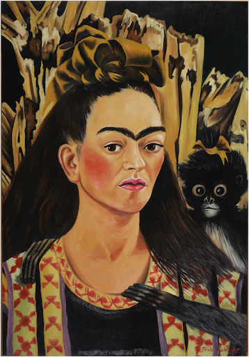 Autoportrait avec un singe (1945) - Frida Kahlo
