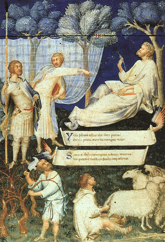 Portada del Comentario de Servio a Virgilio - Simone Martini