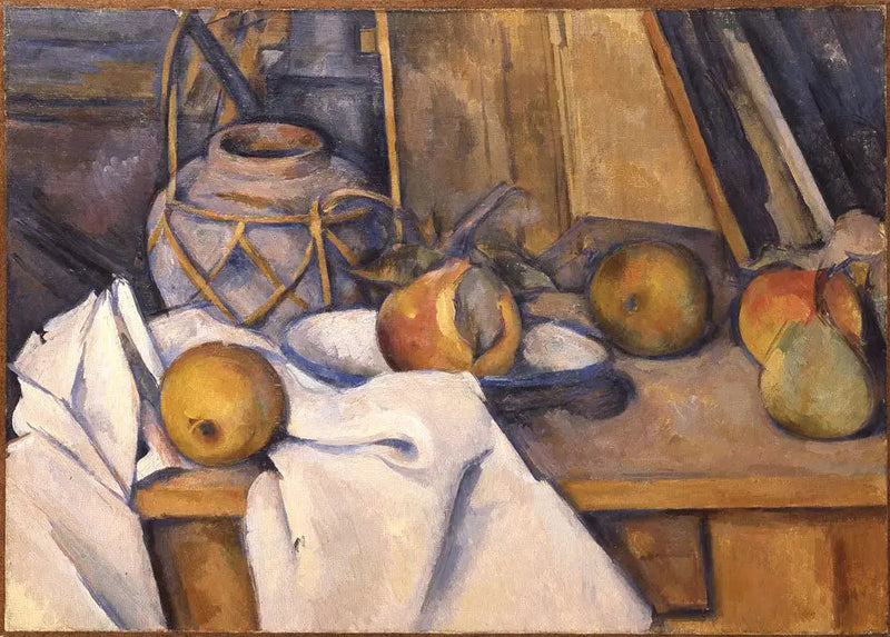 Frutas y tarro de jengibre - Paul Cézanne